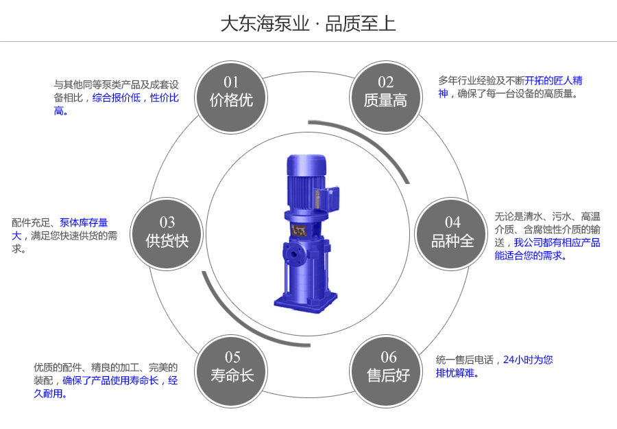 大東海泵業DL型立式多級泵質量保證圖